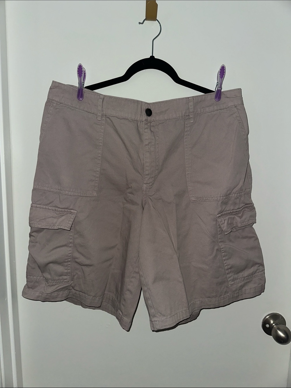 wild fable women's cargo shorts in light mauve